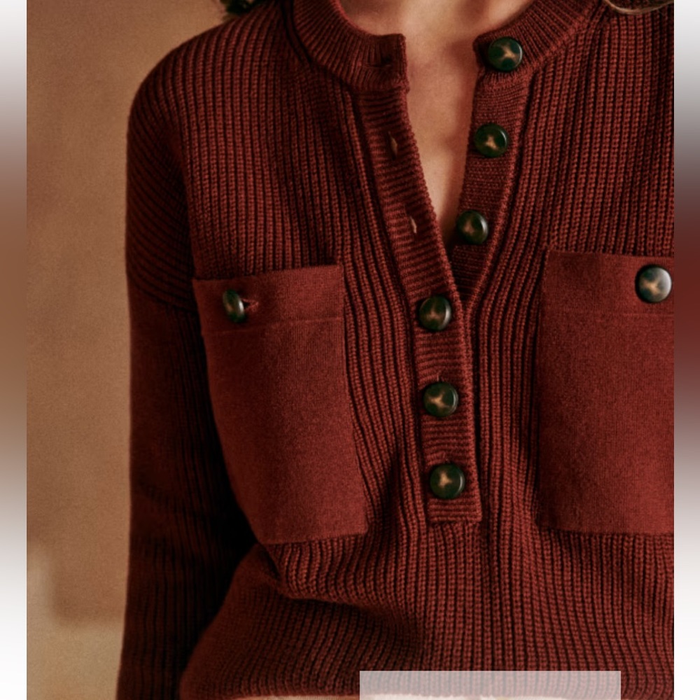 ISO Sezane Eloi Jumper Sweater Burgundy size Small